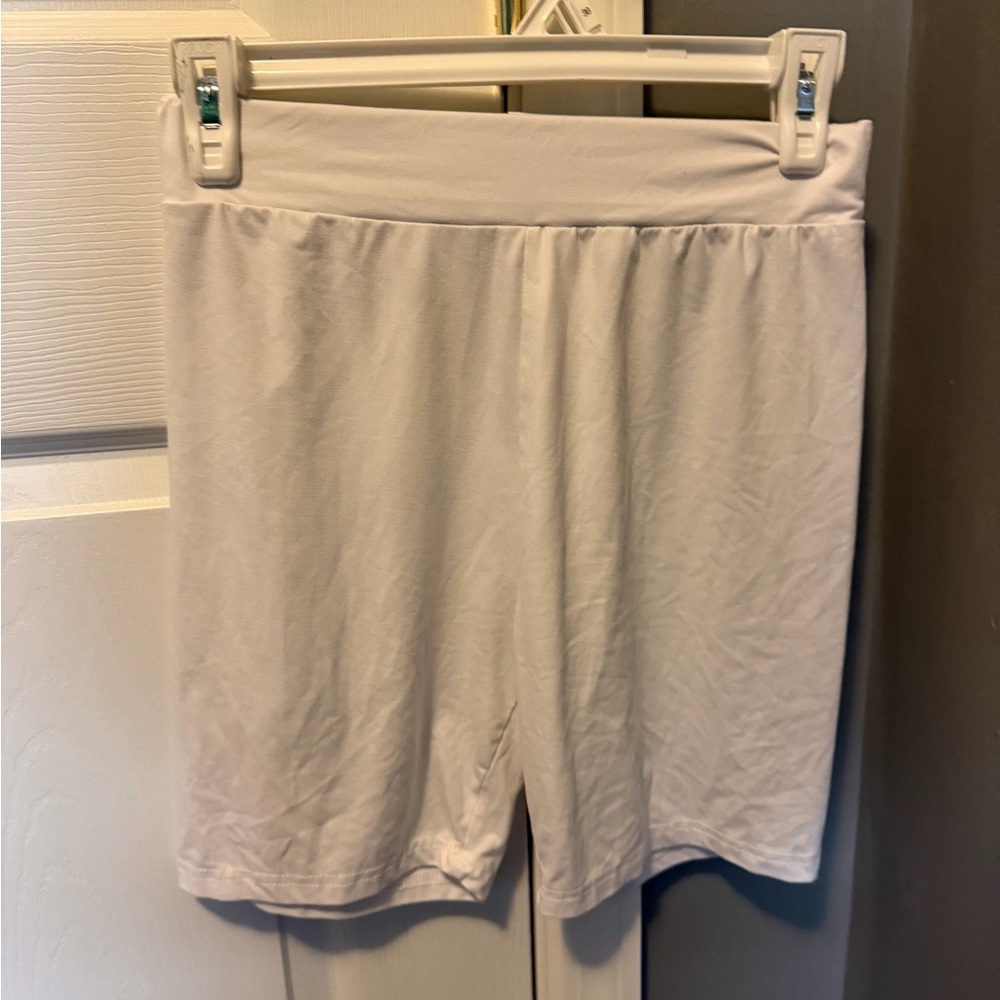 Women's Classic White Biker Shorts